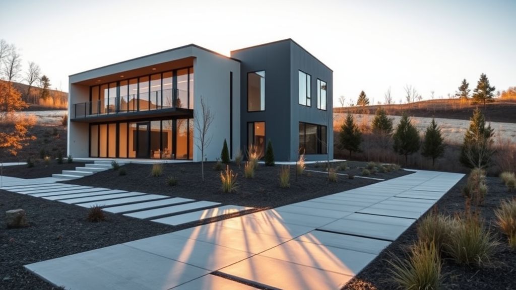 Residential house in Carbondale City, Pennsylvania with lush landscaping.